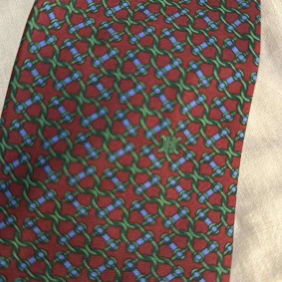 Celine Silk Neck Tie - Picture 3 of 5